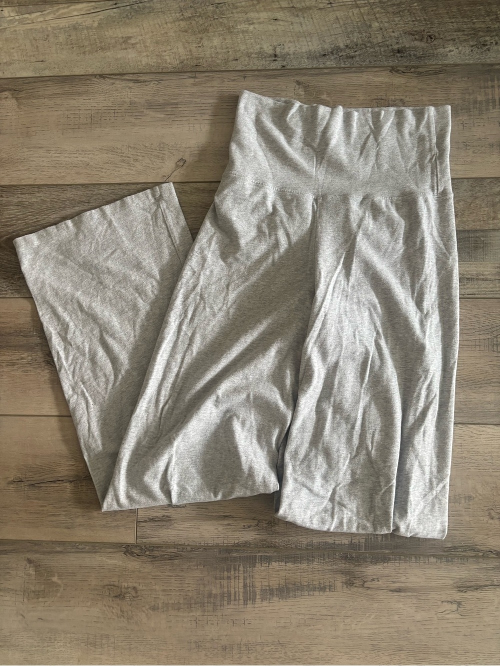Brandy Melville Heather Gray Wide-Leg Pants